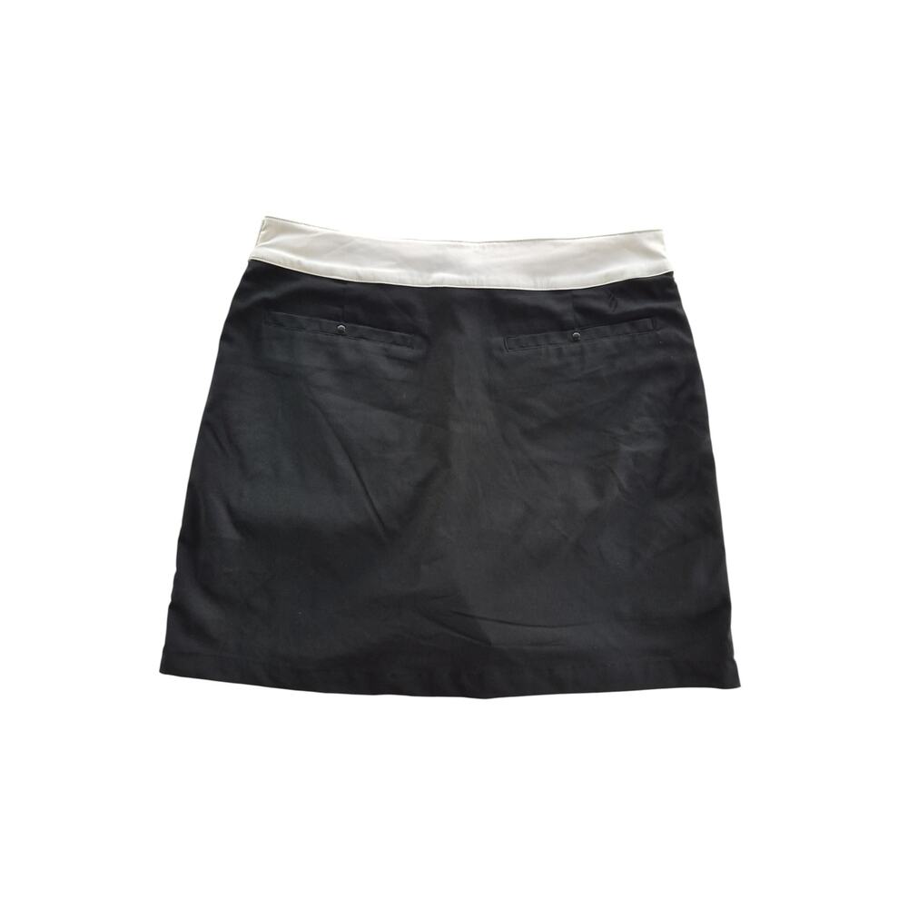 Nancy Lopez Golf Skort Skirt Size 10 White Black Pockets Active Wear Pickle Ball - Picture 2 of 9